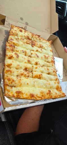 Tray of Buscemi's cheese bread